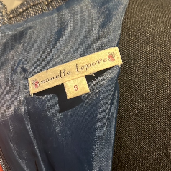 Vintage Nanette Lepore Daydream Tweed Midi Dress Size 8 - Picture 4 of 7